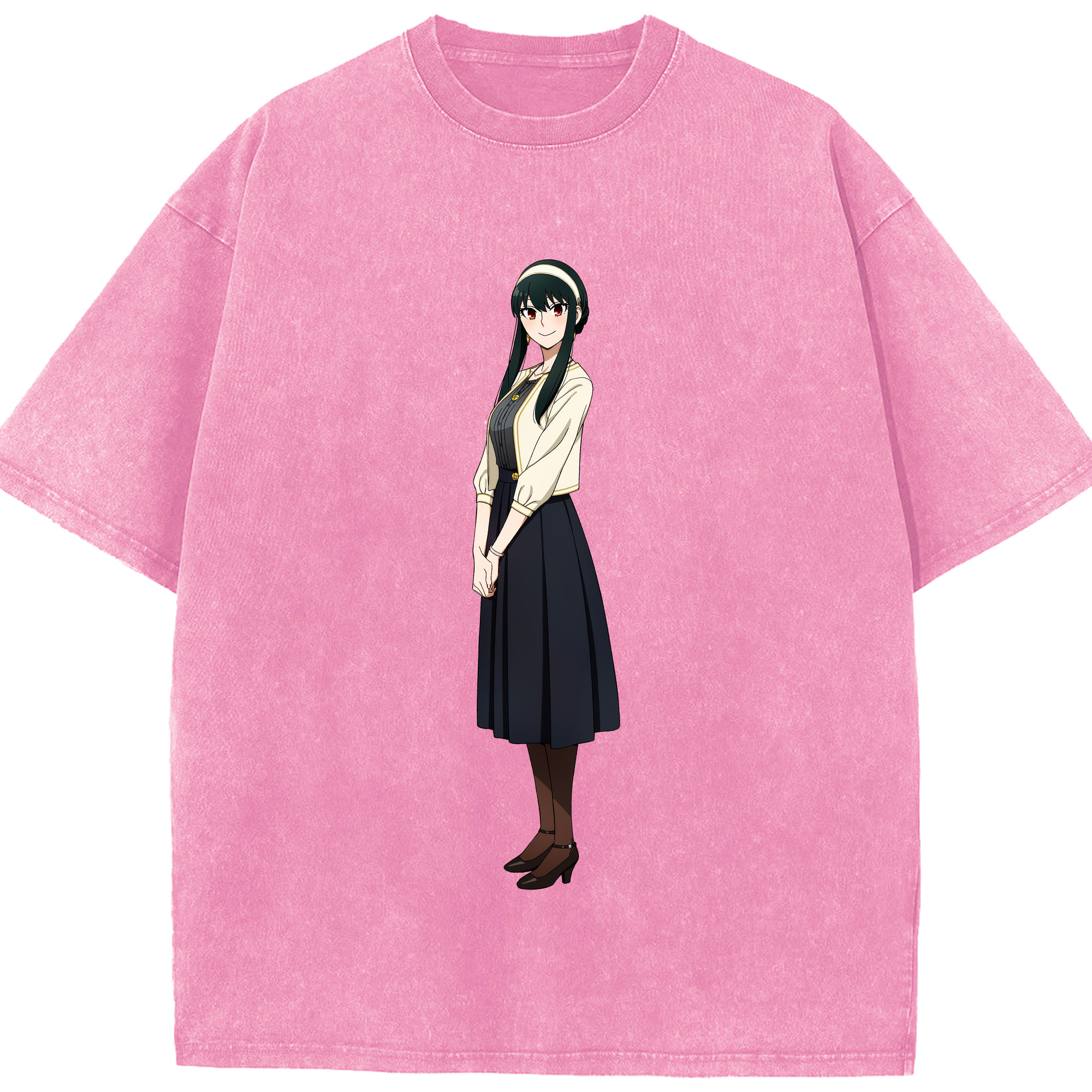 （画像用） SPY×FAMILY间谍家家酒 綿100% ヴィンテージ風 半袖Tシャツ（フロントプリント）